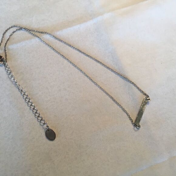 $10 ea or 3/$20. Silvertone Petite Sparkle Necklac - Picture 3 of 6